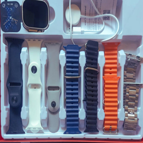 "Ultra Smart Watch" by "Merit Plus." The model number appears to be FG01